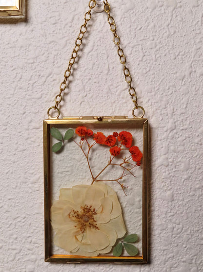 mini pressed flower frames