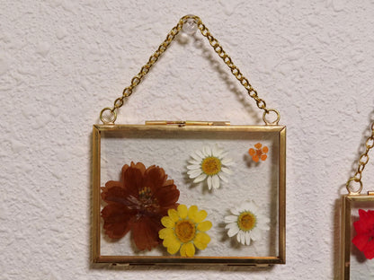 mini pressed flower frames