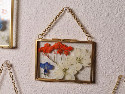 mini pressed flower frames