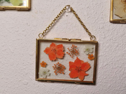 mini pressed flower frames