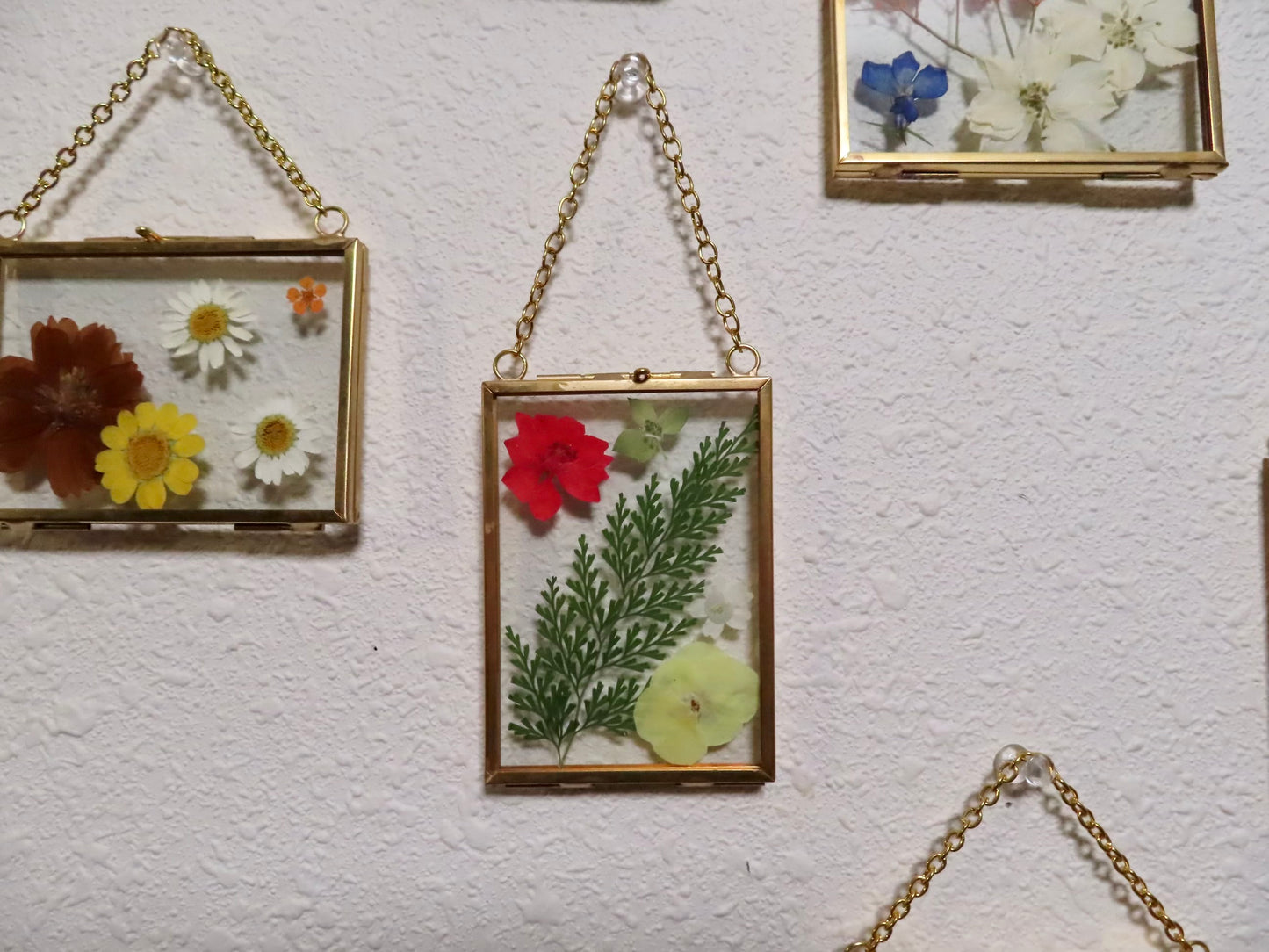 mini pressed flower frames