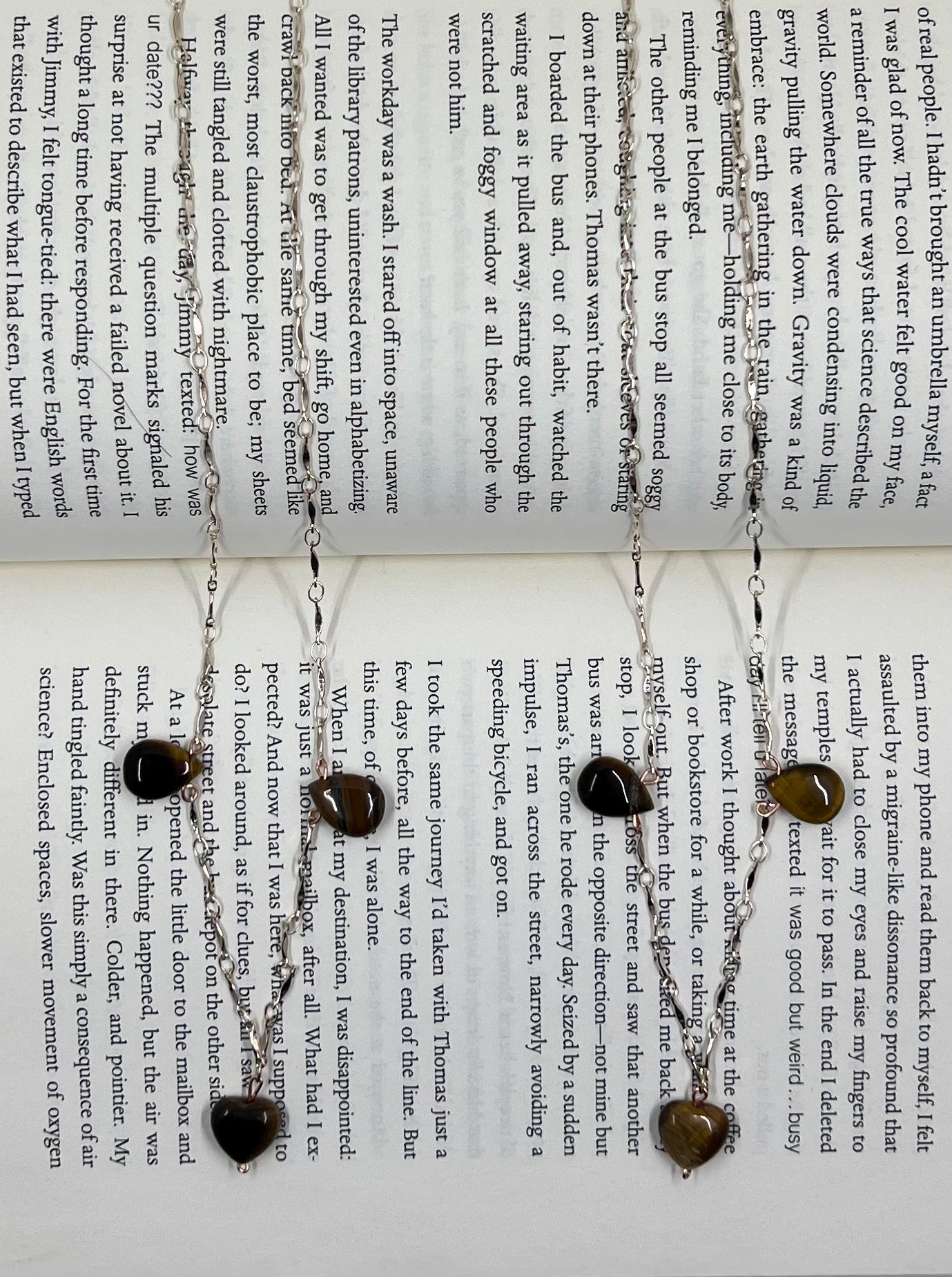 teardrop tigers eye pendant