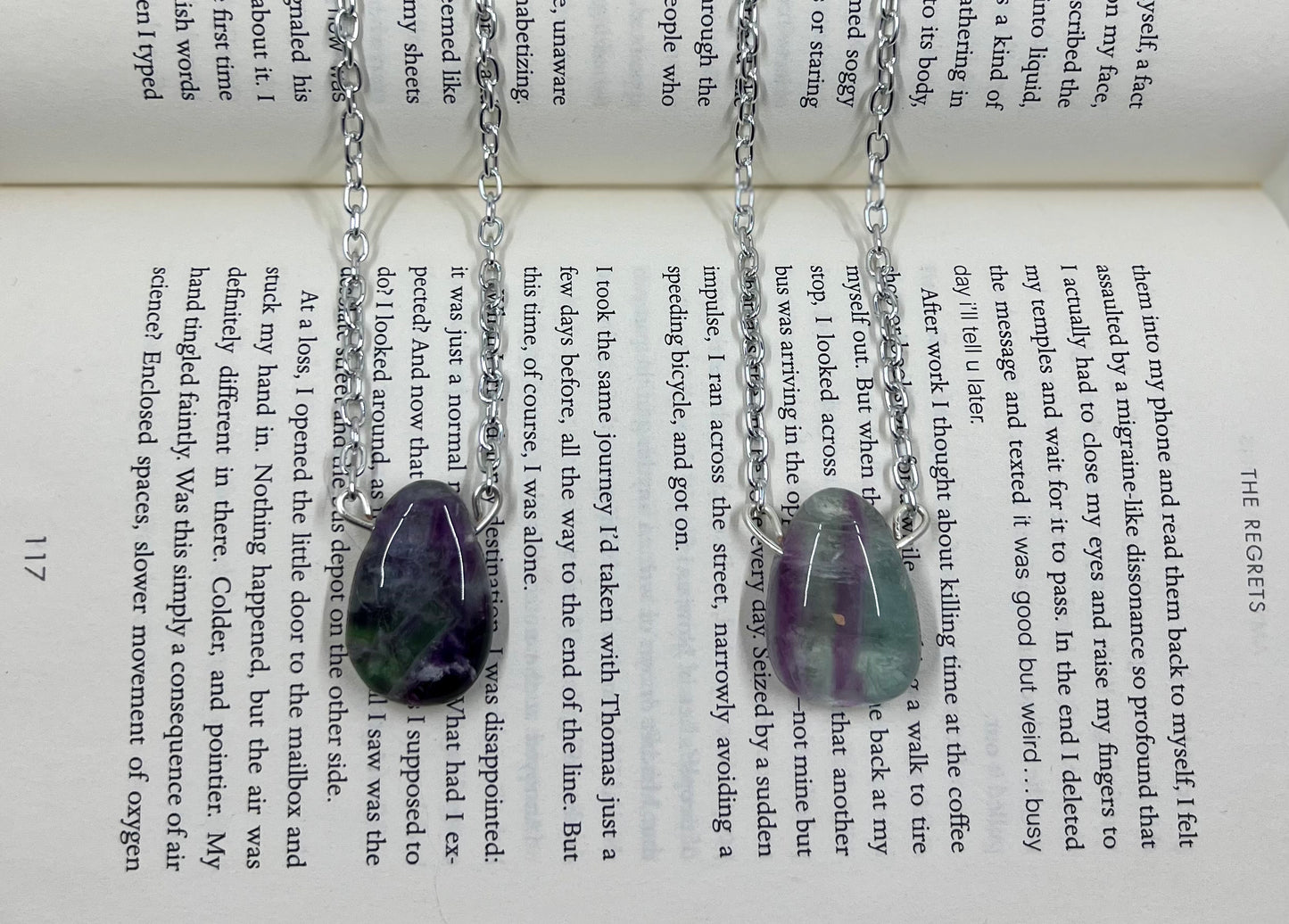 flourite pendant